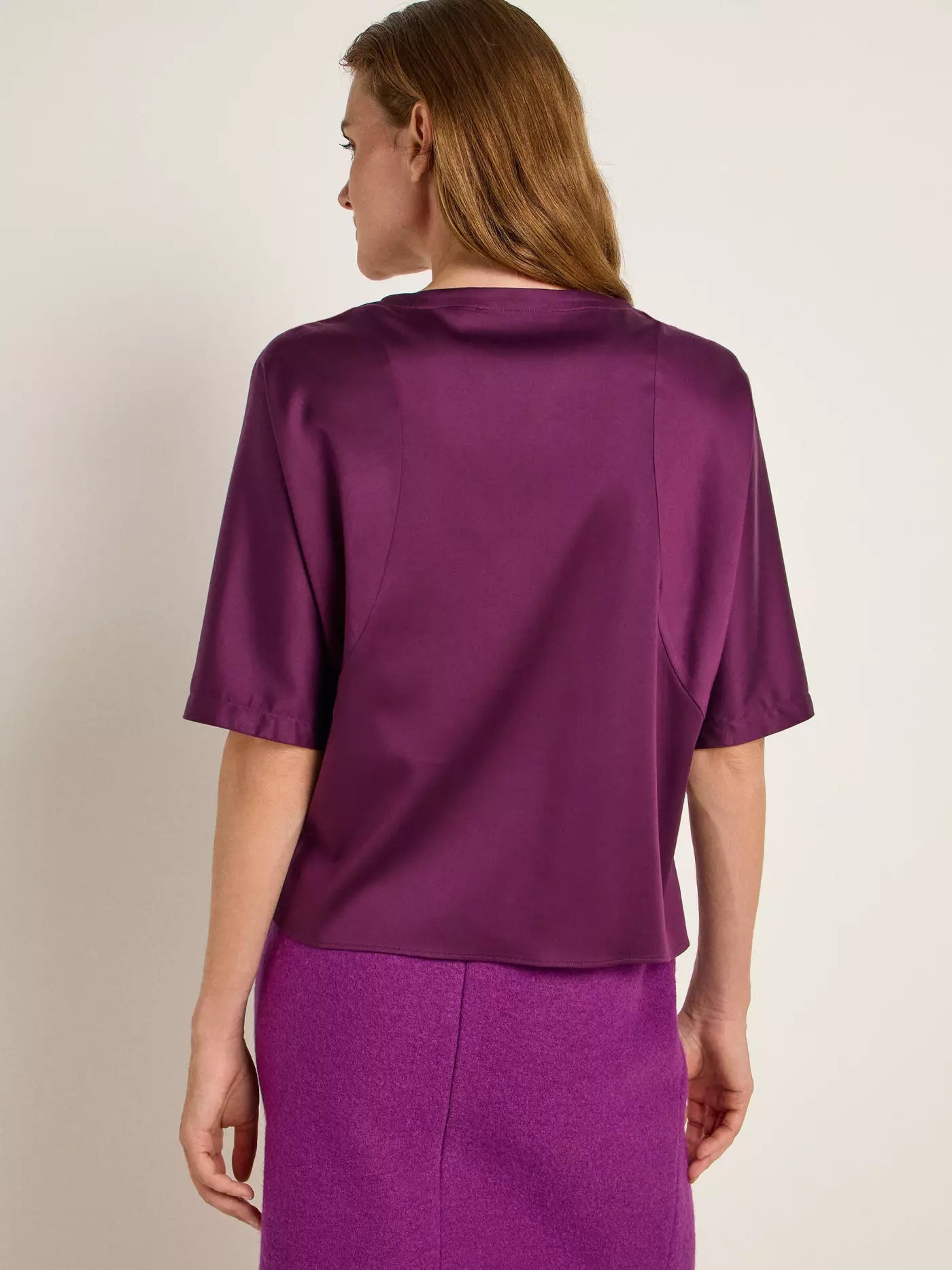 Lanius - 3/4 Sleeve Blouse - Blackberry