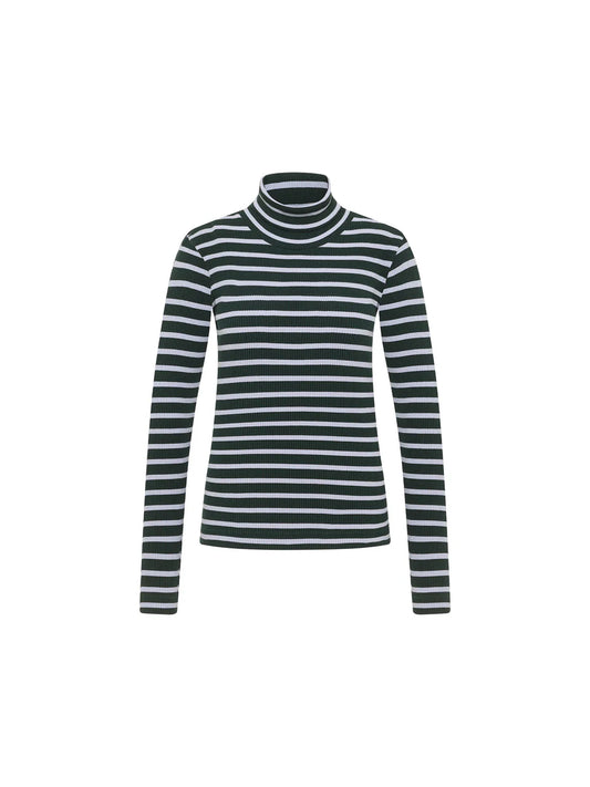 Ribbed Turtleneck Shirt Forest & Lupine