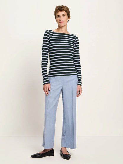 Boat Neck Shirt Shirt Forest & Lupine