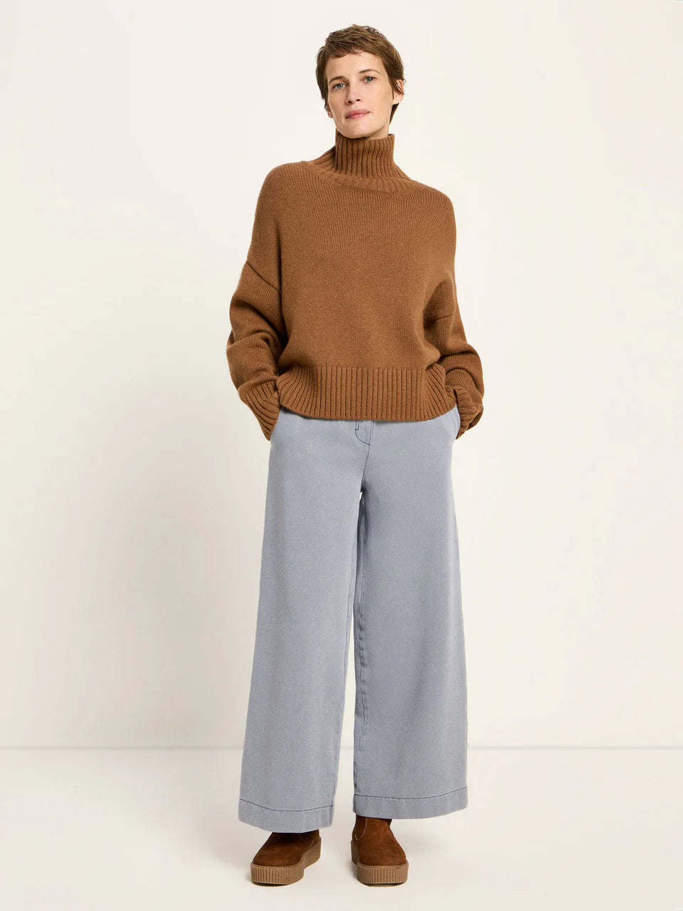 Oversized Pullover Brown