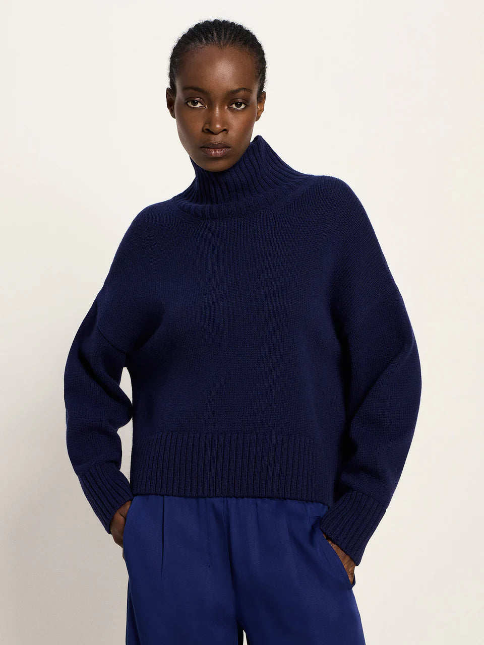 Navy Oversized Jumper