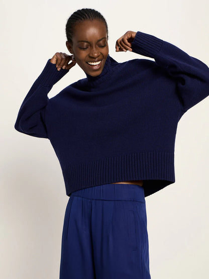 Navy Oversized Jumper