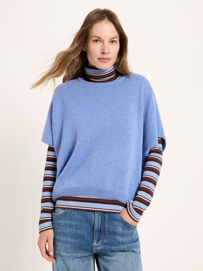 Short Sleeve Pullover Light Blue