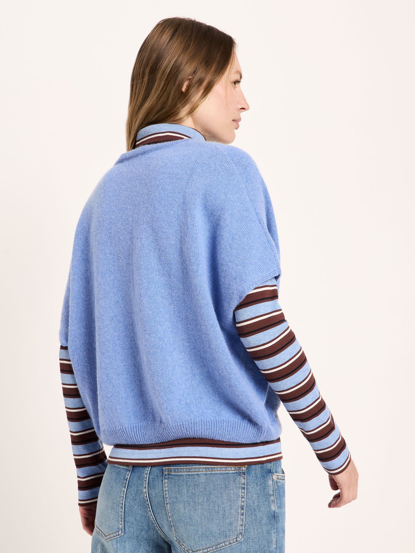 Short Sleeve Pullover Light Blue