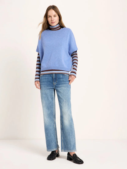 Short Sleeve Pullover Light Blue