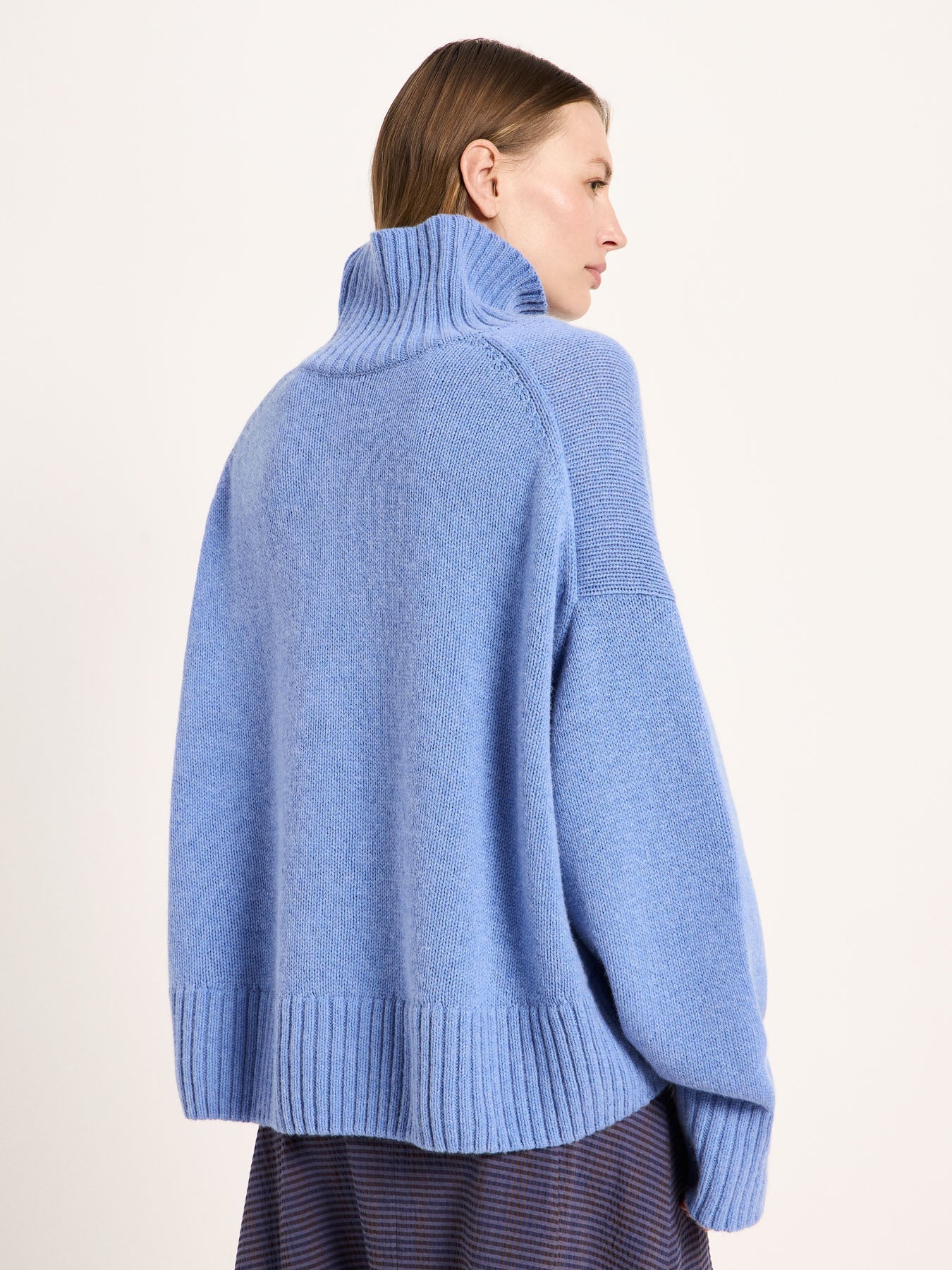 Oversized pullover Light Blue Melange