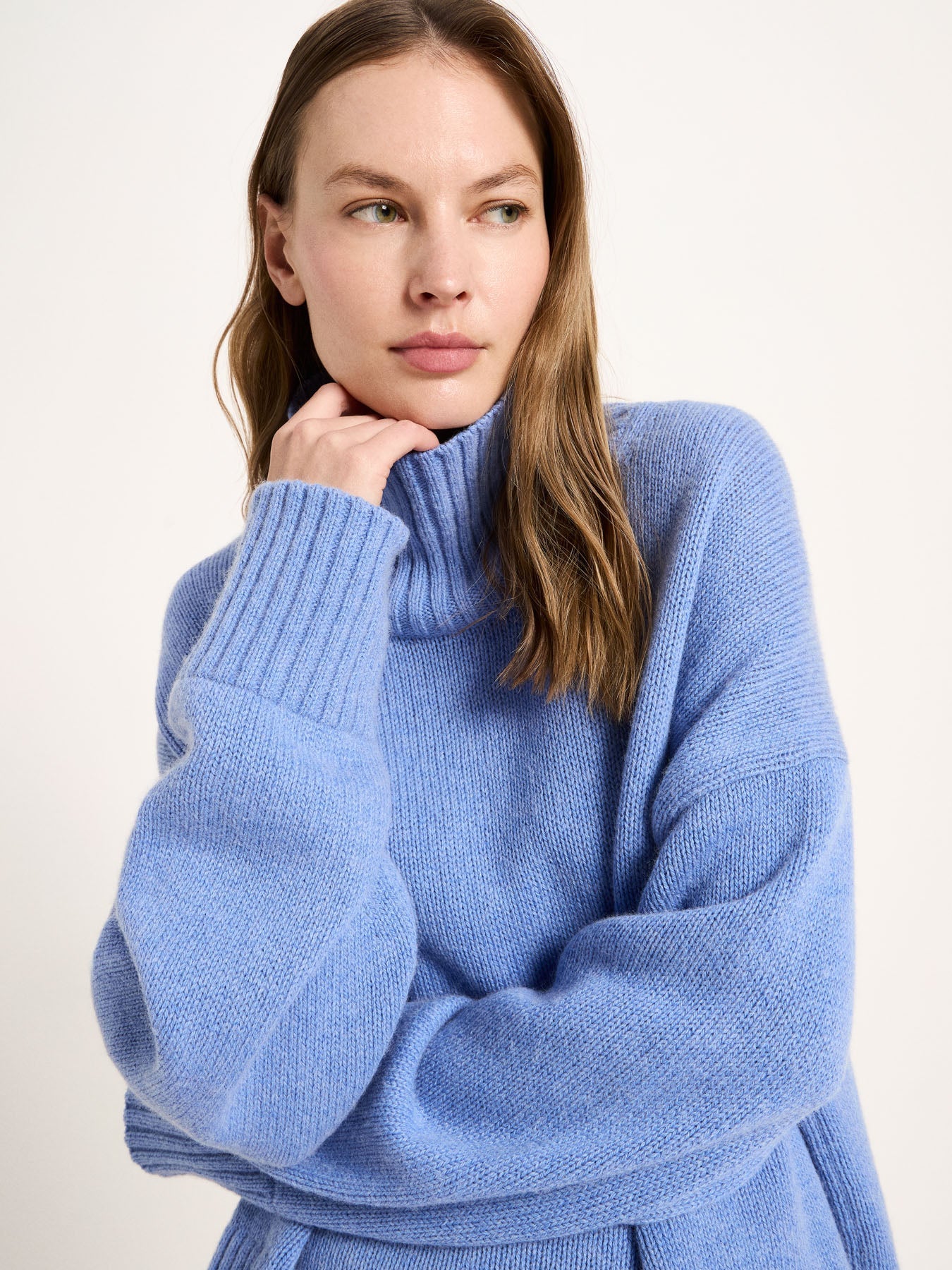 Oversized pullover Light Blue Melange