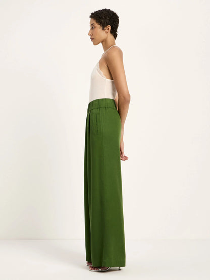 Wide Leg Trouser Garden Green