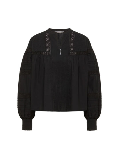 Lace Blouse Black