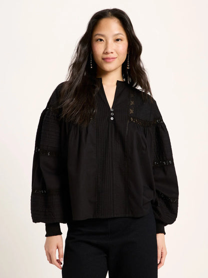 Lace Blouse Black