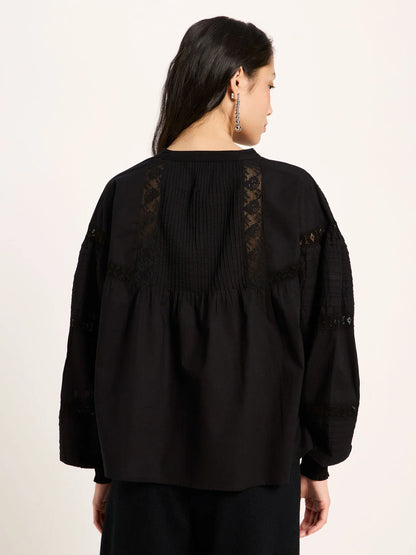 Lace Blouse Black