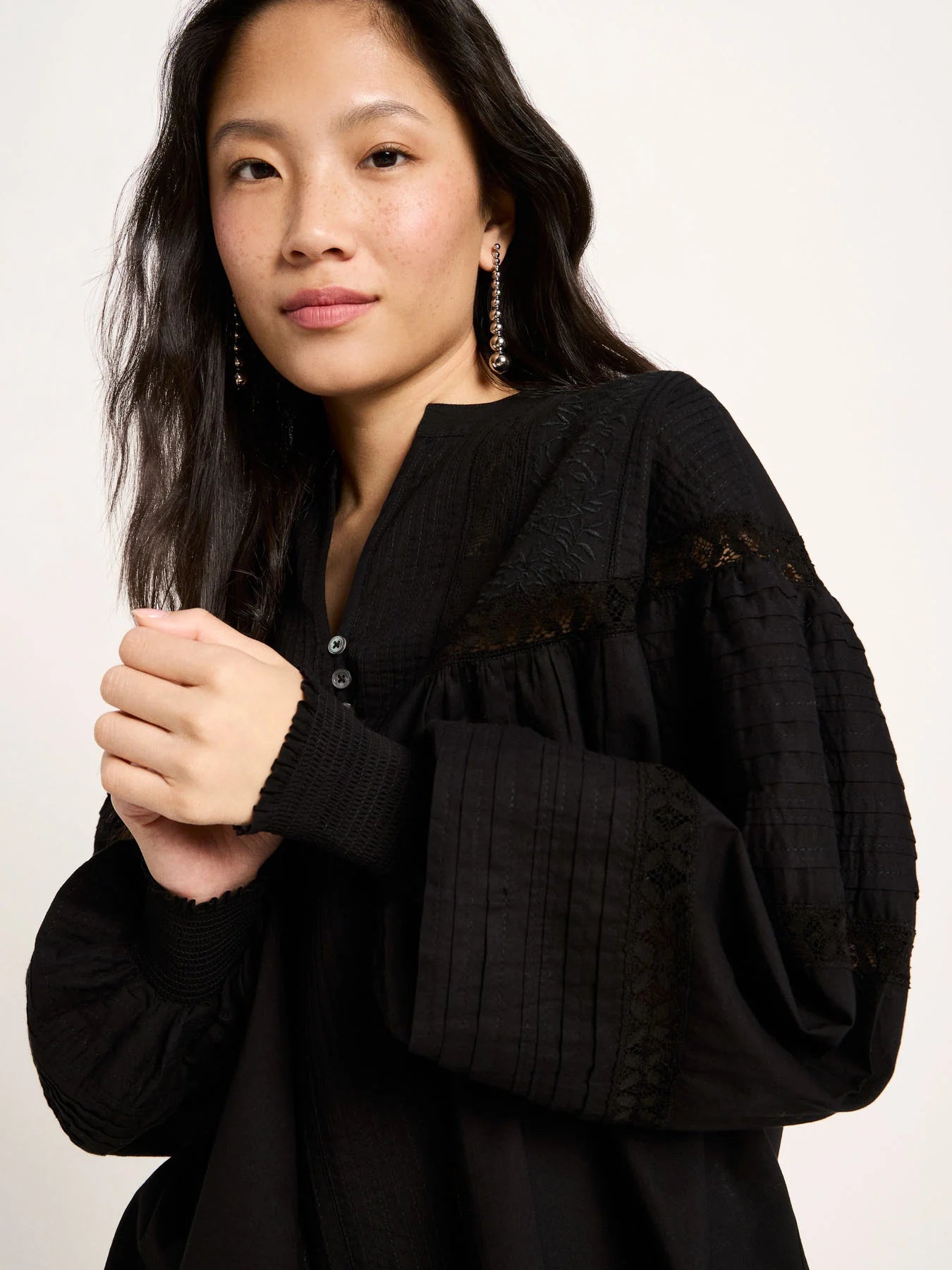 Lace Blouse Black