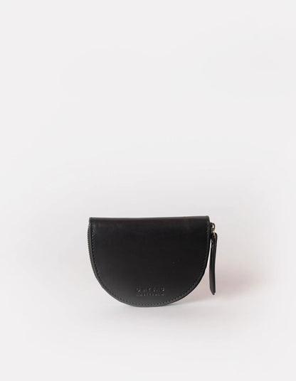 Laura Sustainable Leather Coin Purse - Classic Black