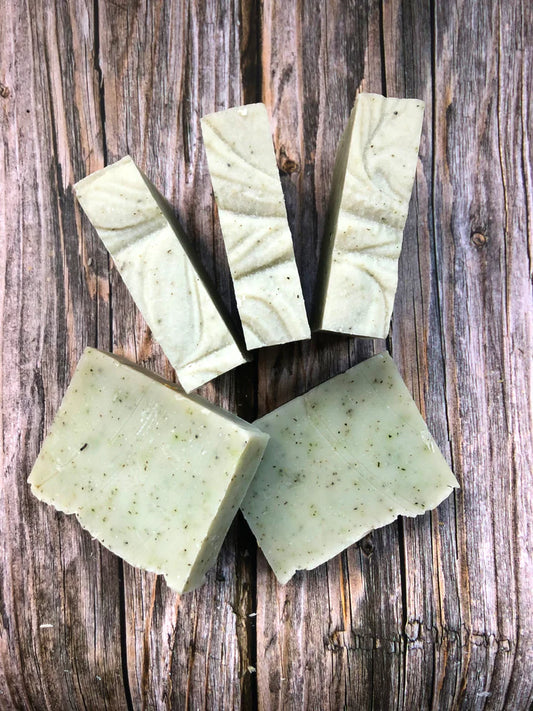 Lime and green tea handmade soap