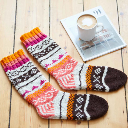 Woollen Fair Isle Socks