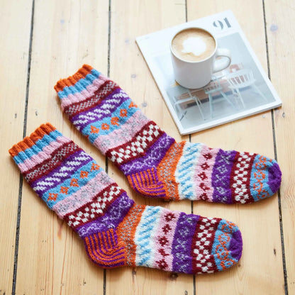 Woollen Fair Isle Socks