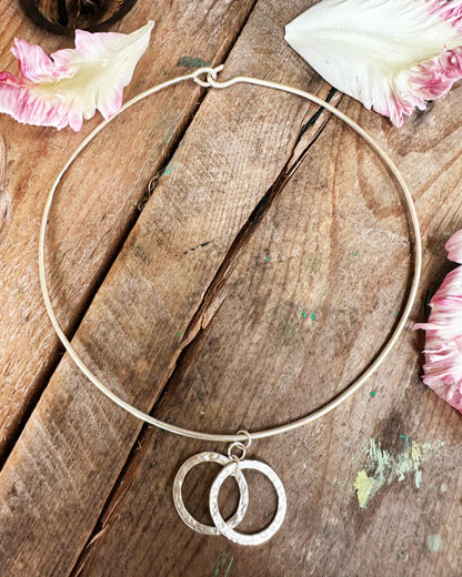 Two Moons Choker Silver Plated