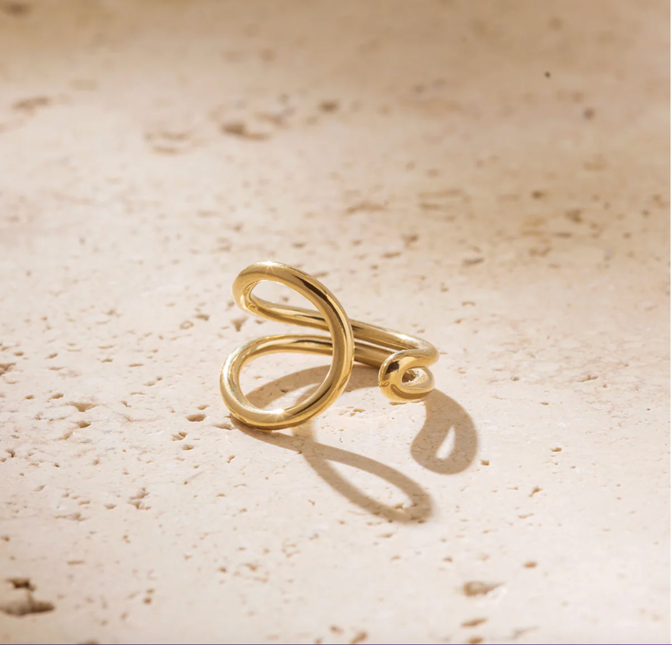 Gold Tarutoa Open Ring