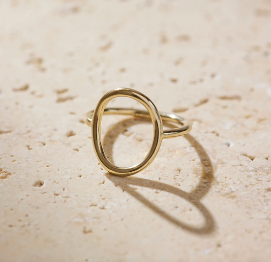 Tarutoa  Gold Oval ring