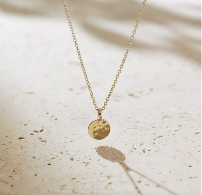 Agonda Small Hammered Pedant Gold