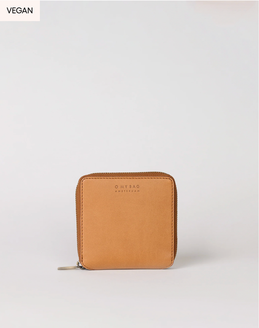 Sonny Square Wallet - Cognac- Vegan Uppeal