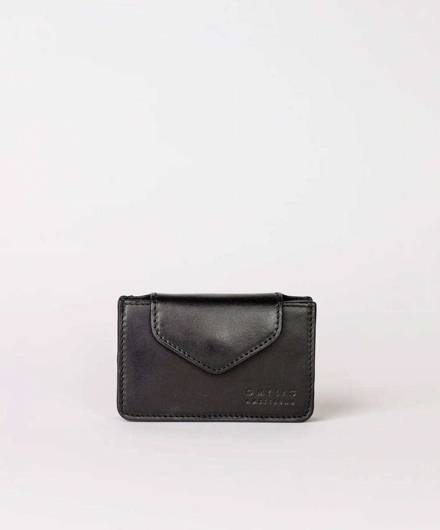 Harmonica Wallet Black Classic Leather