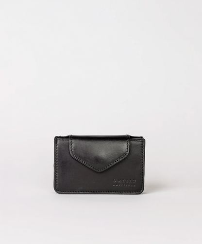 Harmonica Wallet Black Classic Leather