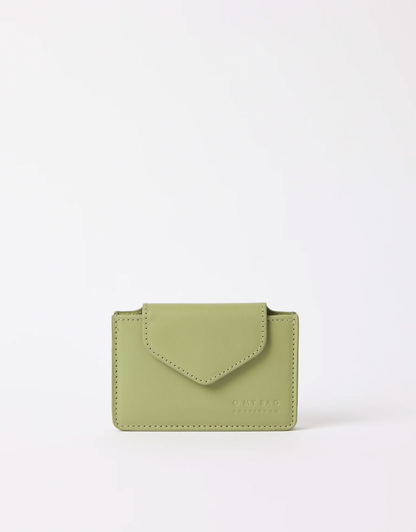 Harmonica Wallet Tea Green Classic Leather