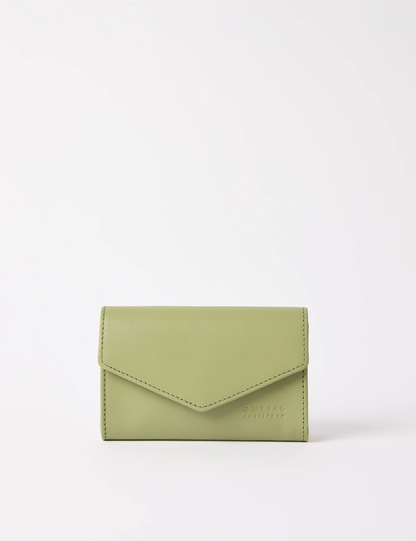 Jo's Purse Tea Green Classic Leather