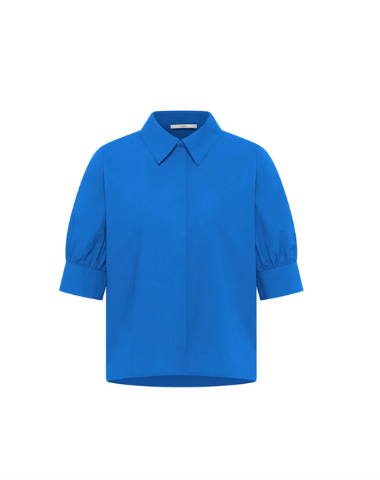 Lapis Puff Sleeve Blouse