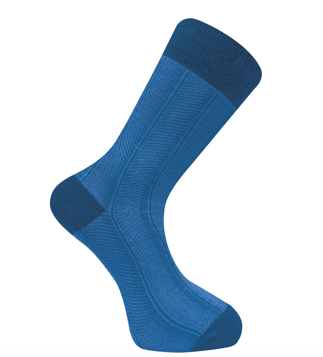 Herringbone Sock Blue