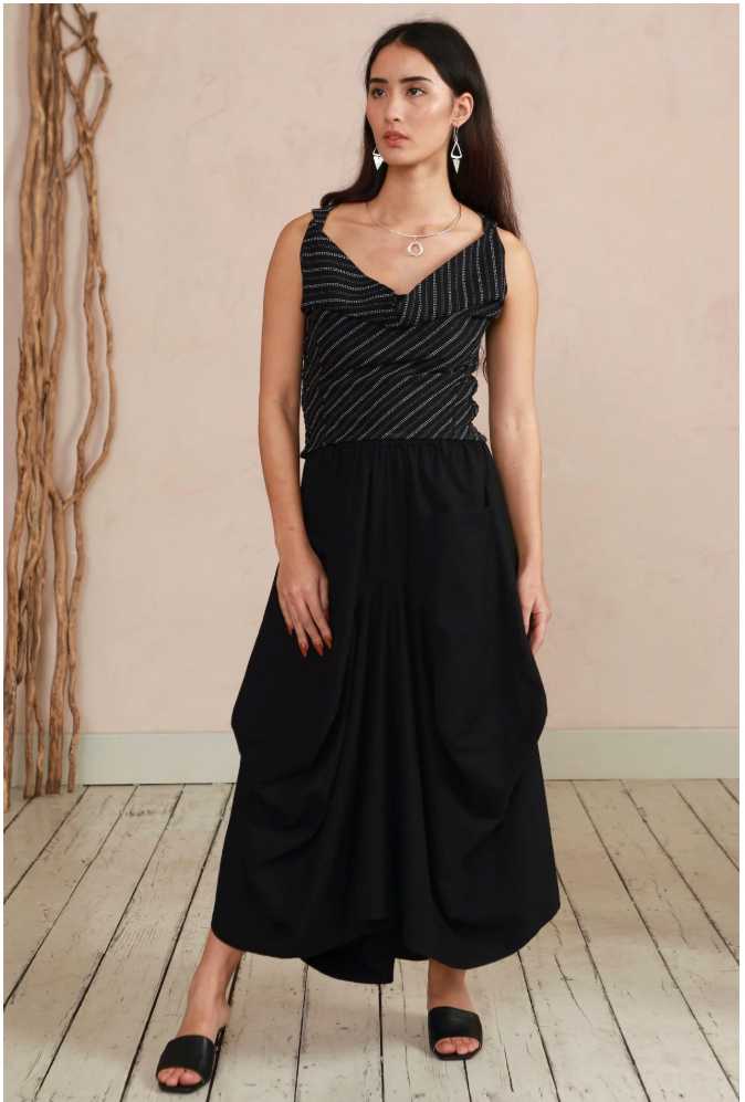 Black Twill Safia Skirt
