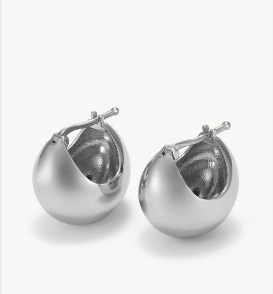ZADIE Silver Ball Earrings
