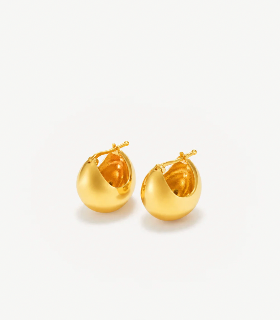 ZADIE Mini Gold Smooth Ball Earrings