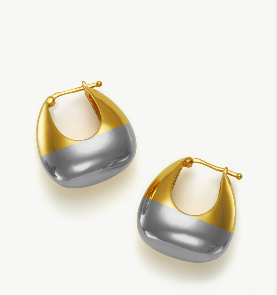 JUDE Two-Tone Ball Earrings