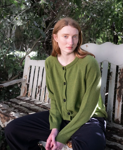 Lottie Cardigan Moss Green