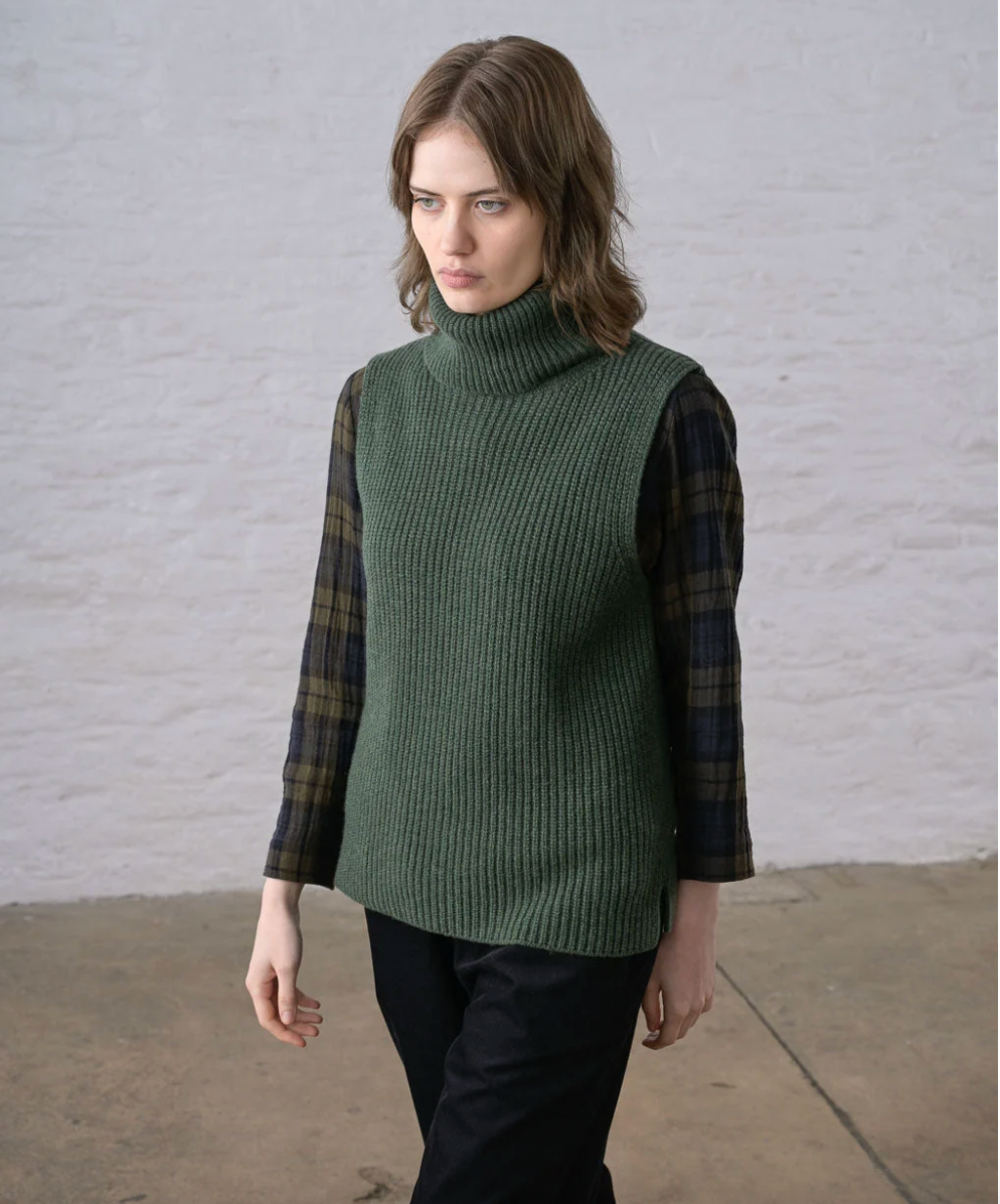 Lisa Sleeveless Jumper Rosemary