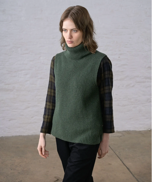 Lisa Sleeveless Jumper Rosemary