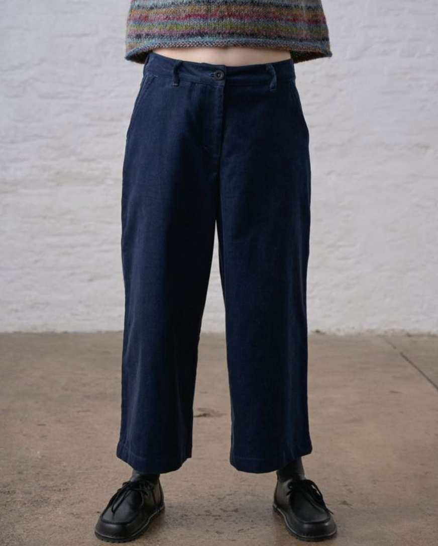 Kate Culottes Blue Cord