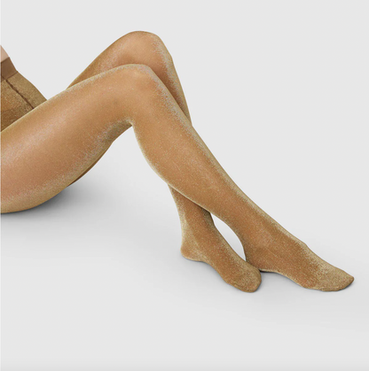 Tora Shimmery Tights | 20 Denier | Taupe | Gold