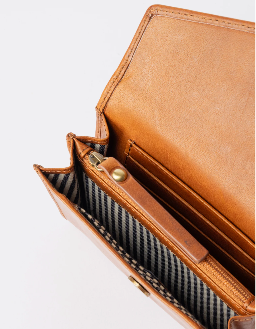 Jo's Purse Cognac Classic Leather