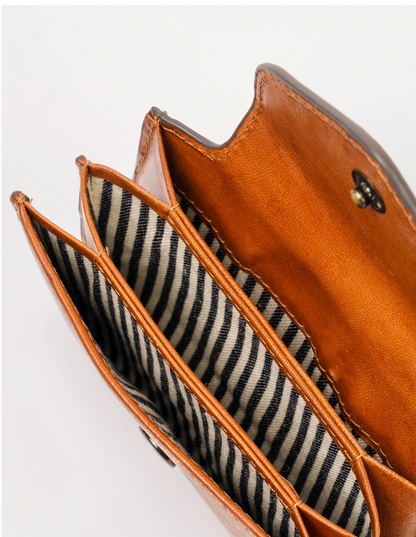 Harmonica Wallet Cognac Classic Leather