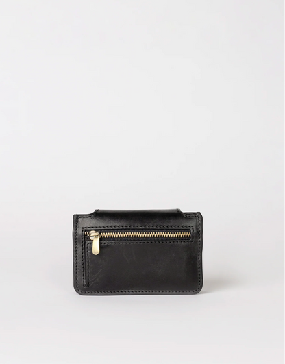 Harmonica Wallet Black Classic Leather