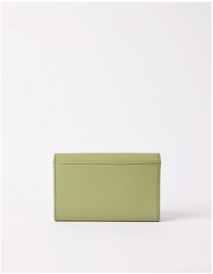 Jo's Purse Tea Green Classic Leather