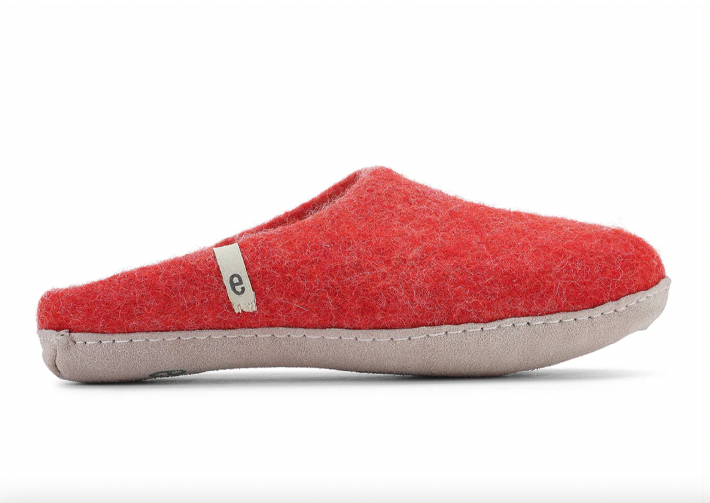 Slip on Wool Slipper | Rusty Red