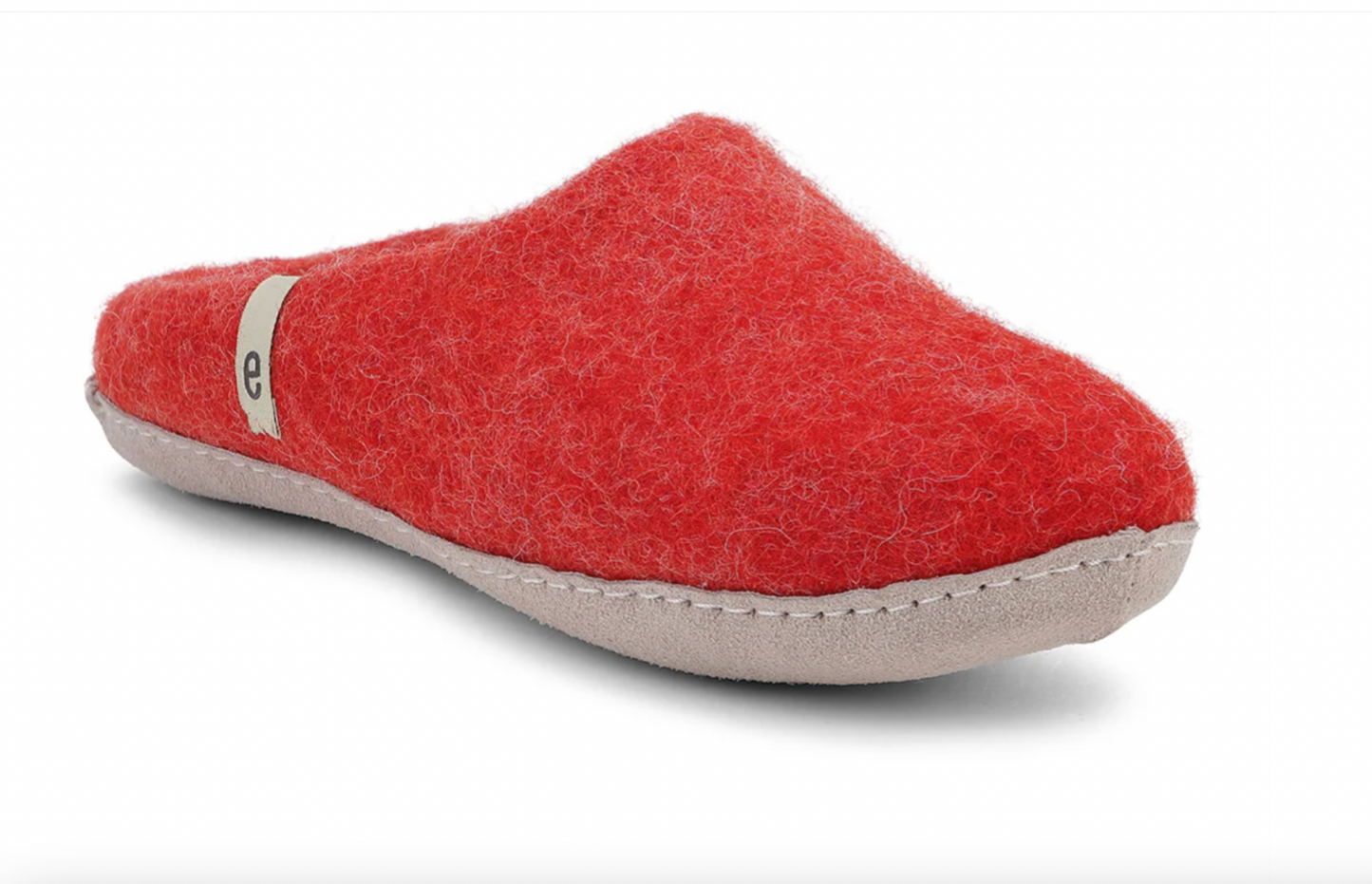 Slip on Wool Slipper | Rusty Red