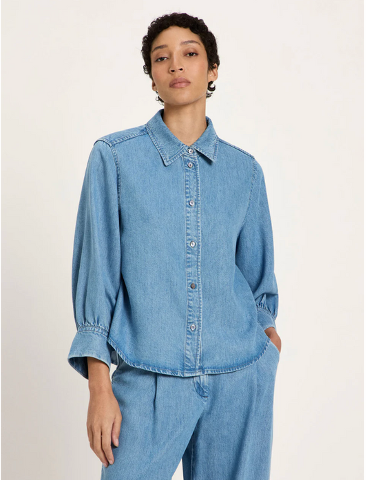 Jeans Blouse Mid Blue