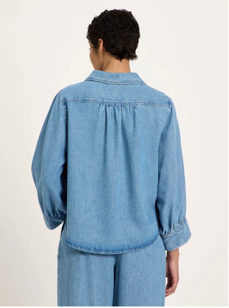 Jeans Blouse Mid Blue