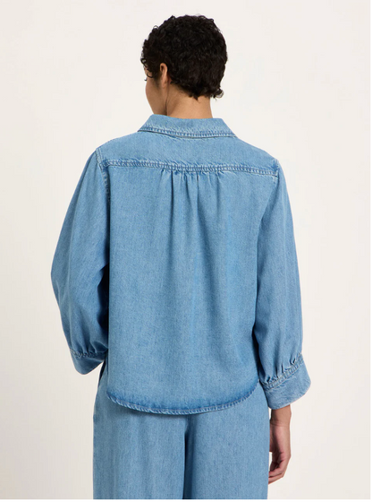 Jeans Blouse Mid Blue