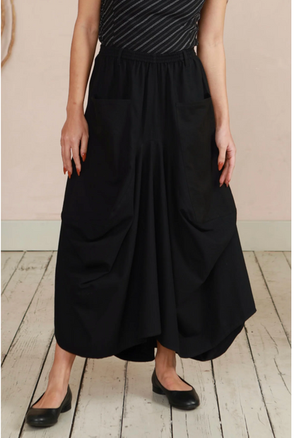 Black Twill Safia Skirt